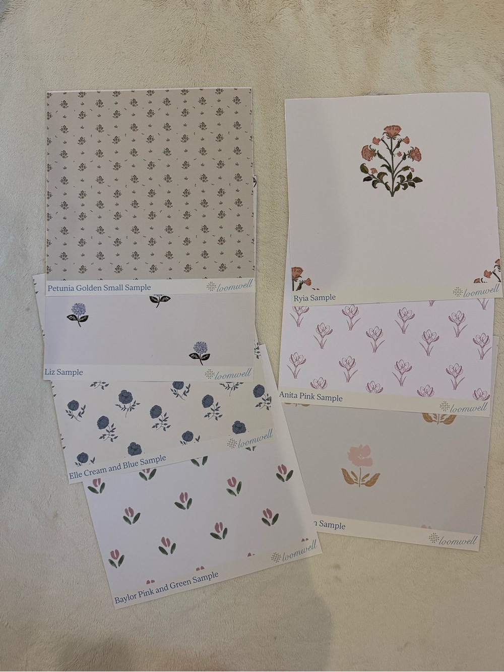 Bundle of Loomwell Wallpaper Samples